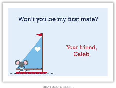 Boatman Geller Stationery - George Sailor Valentine's Day Cards